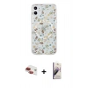 MARSİLYAN™- iPhone 11 Kılıf Pusula Form - Siyah Bilvis 3D Mat Cam Ekran Koruyucu + Pers Alüminyum Kamera Lens - KI