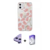 MARSİLYAN™- iPhone 11 Kılıf Pusula Form - Siyah Bilvis 5in1 3D Magic Cam Ekran Koruyucu + Raze Metal Kamera Lens - MR