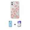 MARSİLYAN™- iPhone 11 Kılıf Pusula Form - Siyah Bilvis 5in1 3D Magic Cam Ekran Koruyucu + Neon Fosforlu Kamera Lens - YL