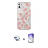 MARSİLYAN™- iPhone 11 Kılıf Pusula Form - Siyah Bilvis 5in1 3D Magic Cam Ekran Koruyucu + Pers Alüminyum Kamera Lens - GI