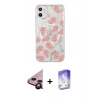 MARSİLYAN™- iPhone 11 Kılıf Pusula Form - Siyah Bilvis 5in1 3D Magic Cam Ekran Koruyucu + Raze Metal Kamera Lens - SH