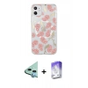 MARSİLYAN™- iPhone 11 Kılıf Pusula Form - Siyah Bilvis 5in1 3D Magic Cam Ekran Koruyucu + Raze Metal Kamera Lens - MI
