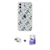 MARSİLYAN™- iPhone 11 Kılıf Pusula Form - Siyah Bilvis 5in1 5D Magic Hayalet Cam Ekran Koruyucu + Pers Alüminyum Kamera Lens - YL