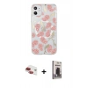 MARSİLYAN™- iPhone 11 Kılıf Pusula Form - Siyah Bilvis Hayalet Cam Ekran Koruyucu + Pers Alüminyum Kamera Lens - KI