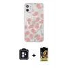 MARSİLYAN™- iPhone 11 Kılıf Pusula Form - Siyah Buffer Cam Ekran Koruyucu + PVD Metal Kamera Lens - MI