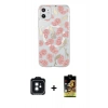 MARSİLYAN™- iPhone 11 Kılıf Pusula Form - Siyah Buffer Cam Ekran Koruyucu + PVD Metal Kamera Lens - SH
