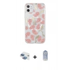 MARSİLYAN™- iPhone 11 Kılıf Pusula Form - Siyah Joko Magic 5D Cam + Gökkuşağı Pers Alüminyum Kamera Lens