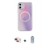 MARSİLYAN™- iPhone 11 Kılıf Pusula Form - Siyah Joko Magic 5D Cam + Pers Alüminyum Kamera Lens - KI