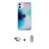MARSİLYAN™- iPhone 11 Kılıf Pusula Form - Siyah Joko Magic 5D Cam + Pers Alüminyum Kamera Lens - LT