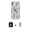 MARSİLYAN™- iPhone 11 Kılıf Pusula Form - Siyah Joko Magic 5D Cam + PVD Metal Kamera Lens - TU