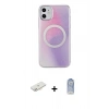 MARSİLYAN™- iPhone 11 Kılıf Pusula Form - Siyah Joko Magic 5D Cam + Renkli Kamera Lens Koruma Cam - YL