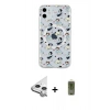 MARSİLYAN™- iPhone 11 Kılıf Pusula Form - Siyah Joko Magic 5D Hayalet Cam + Raze Metal Kamera Lens - GS