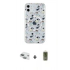 MARSİLYAN™- iPhone 11 Kılıf Pusula Form - Siyah Joko Magic 5D Hayalet Cam + Yeşil Pers Alüminyum Kamera Lens