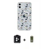 MARSİLYAN™- iPhone 11 Kılıf Pusula Form - Siyah Joko Magic 5D Hayalet Cam + Yeşil PVD Metal Kamera Lens