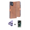 MARSİLYAN™- iPhone 11 Kılıf Siluet Işık Serisi - Şeffaf 360 Full Body Arka Koruyucu + Raze Metal Kamera Lens - MR