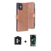 MARSİLYAN™- iPhone 11 Kılıf Siluet Işık Serisi - Şeffaf 360 Full Body Arka Koruyucu + PVD Metal Kamera Lens - MI