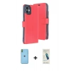 MARSİLYAN™- iPhone 11 Kılıf Siluet Işık Serisi - Şeffaf Pasifik Cam Ekran Koruyucu + Neon Fosforlu Kamera Lens - YL