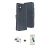 MARSİLYAN™- iPhone 11 Kılıf Siluet Işık Serisi - Şeffaf Pasifik Cam Ekran Koruyucu + Pers Alüminyum Kamera Lens - YL