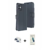 MARSİLYAN™- iPhone 11 Kılıf Siluet Işık Serisi - Şeffaf Pasifik Cam Ekran Koruyucu + Pers Alüminyum Kamera Lens - LT