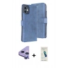 MARSİLYAN™- iPhone 11 Kılıf Siluet Işık Serisi - Şeffaf Pasifik Cam Ekran Koruyucu + Raze Metal Kamera Lens - MR