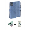 MARSİLYAN™- iPhone 11 Kılıf Siluet Işık Serisi - Şeffaf Pasifik Cam Ekran Koruyucu + Raze Metal Kamera Lens - KI