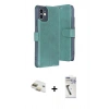 MARSİLYAN™- iPhone 11 Kılıf Siluet Işık Serisi - Şeffaf Uv Polymer Nano Ekran Koruyucu + Pers Alüminyum Kamera Lens - GD