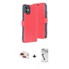 MARSİLYAN™- iPhone 11 Kılıf Siluet Işık Serisi - Şeffaf Uv Polymer Nano Ekran Koruyucu + Kırmızı Pers Alüminyum Kamera Lens