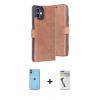 MARSİLYAN™- iPhone 11 Kılıf Siluet Işık Serisi - Şeffaf Uv Polymer Nano Ekran Koruyucu + Neon Fosforlu Kamera Lens - MI