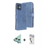 MARSİLYAN™- iPhone 11 Kılıf Siluet Işık Serisi - Şeffaf Uv Polymer Nano Ekran Koruyucu + Raze Metal Kamera Lens - MI