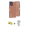 MARSİLYAN™- iPhone 11 Kılıf Siluet Işık Serisi - Şeffaf Uv Polymer Nano Ekran Koruyucu + Rainbow Kamera Lens Koruma Cam - KI