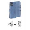 MARSİLYAN™- iPhone 11 Kılıf Siluet Işık Serisi - Şeffaf Uv Polymer Nano Ekran Koruyucu + Raze Metal Kamera Lens - GS