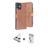 MARSİLYAN™- iPhone 11 Kılıf Siluet Işık Serisi - Şeffaf Uv Polymer Nano Ekran Koruyucu + Raze Metal Kamera Lens - GS