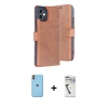 MARSİLYAN™- iPhone 11 Kılıf Siluet Işık Serisi - Şeffaf Uv Polymer Nano Ekran Koruyucu + Neon Fosforlu Kamera Lens - TU