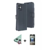 MARSİLYAN™- iPhone 11 Kılıf Siluet Işık Serisi - Siyah 34D Hayalet Izgaralı Cam + Raze Metal Kamera Lens - KI