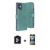 MARSİLYAN™- iPhone 11 Kılıf Siluet Işık Serisi - Siyah 34D Hayalet Izgaralı Cam + PVD Metal Kamera Lens - MI