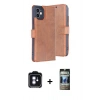 MARSİLYAN™- iPhone 11 Kılıf Siluet Işık Serisi - Siyah 34D Hayalet Izgaralı Cam + PVD Metal Kamera Lens - MI