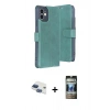 MARSİLYAN™- iPhone 11 Kılıf Siluet Işık Serisi - Siyah 34D Hayalet Izgaralı Cam + Pers Alüminyum Kamera Lens - LT