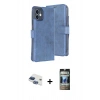 MARSİLYAN™- iPhone 11 Kılıf Siluet Işık Serisi - Siyah 34D Hayalet Izgaralı Cam + Pers Alüminyum Kamera Lens - LT