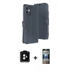 MARSİLYAN™- iPhone 11 Kılıf Siluet Işık Serisi - Siyah 34D Hayalet Izgaralı Cam + PVD Metal Kamera Lens - TU
