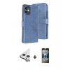 MARSİLYAN™- iPhone 11 Kılıf Siluet Işık Serisi - Siyah 34D Hayalet Izgaralı Cam + Raze Metal Kamera Lens - GS