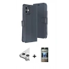 MARSİLYAN™- iPhone 11 Kılıf Siluet Işık Serisi - Siyah 34D Hayalet Izgaralı Cam + Raze Metal Kamera Lens - GS