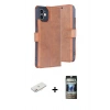 MARSİLYAN™- iPhone 11 Kılıf Siluet Işık Serisi - Siyah 34D Hayalet Izgaralı Cam + Renkli Kamera Lens Koruma Cam - PE