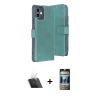 MARSİLYAN™- iPhone 11 Kılıf Siluet Işık Serisi - Siyah 34D Hayalet Izgaralı Cam + Kamera Lens Koruma Cam - SF