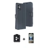 MARSİLYAN™- iPhone 11 Kılıf Siluet Işık Serisi - Siyah 34D Hayalet Izgaralı Cam + PVD Metal Kamera Lens - SH