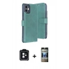 MARSİLYAN™- iPhone 11 Kılıf Siluet Işık Serisi - Siyah 34D Hayalet Izgaralı Cam + PVD Metal Kamera Lens - SH
