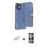 MARSİLYAN™- iPhone 11 Kılıf Siluet Işık Serisi - Siyah 34D Hayalet Izgaralı Cam + Renkli Kamera Lens Koruma Cam - YL