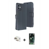 MARSİLYAN™- iPhone 11 Kılıf Siluet Işık Serisi - Siyah 360 Mat Full Body Arka Koruyucu + Pers Alüminyum Kamera Lens - GD