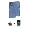 MARSİLYAN™- iPhone 11 Kılıf Siluet Işık Serisi - Siyah 360 Mat Full Body Arka Koruyucu + Kamera Lens Koruma Cam - SF