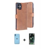 MARSİLYAN™- iPhone 11 Kılıf Siluet Işık Serisi - Siyah 360 Mat Full Body Arka Koruyucu + Neon Fosforlu Kamera Lens - MI