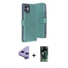 MARSİLYAN™- iPhone 11 Kılıf Siluet Işık Serisi - Siyah 360 Mat Full Body Arka Koruyucu + Raze Metal Kamera Lens - MR